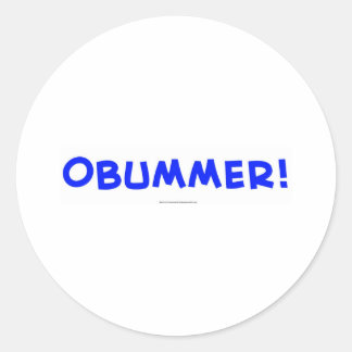 OBUMMER CLASSIC ROUND STICKER