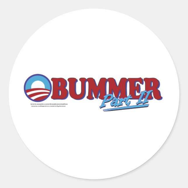 Obummer Part 2 Classic Round Sticker (Front)