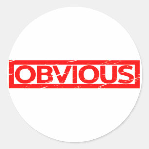 Obvious Stamp Classic Round Sticker