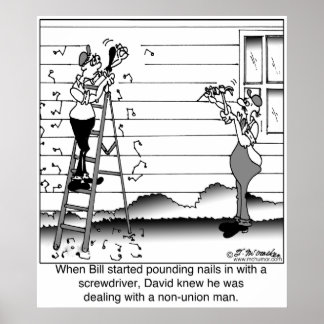 Obviously A Non Union Man Poster