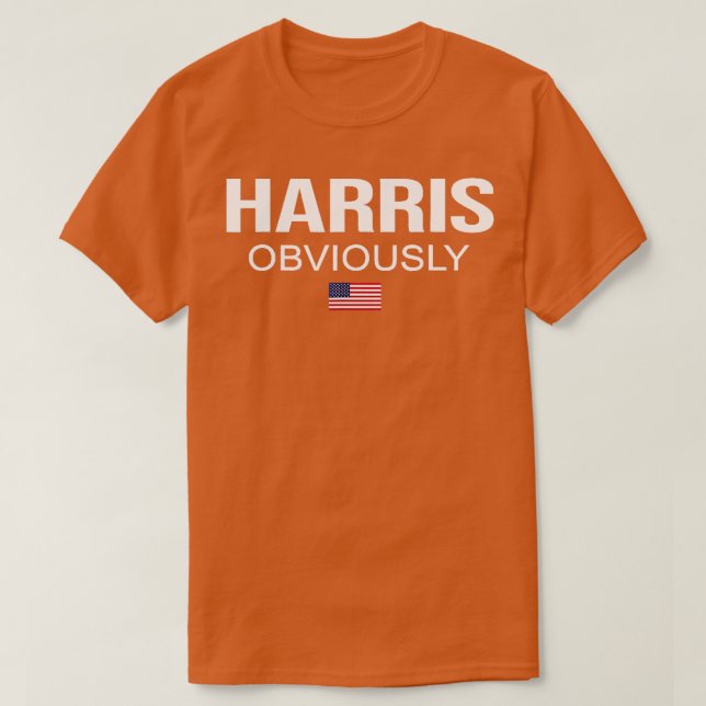 Obviously For 2024 Kamala American Flag TShirt (Design Front)