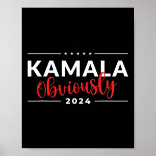 Obviously Harris Waltz 2024 Election Kamala Harris Poster