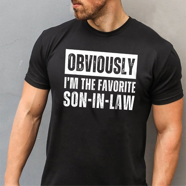 Obviously I'm the Favourite Son-In-Law Funny T-Shirt (Creator Uploaded)
