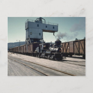 OBW 18 tonne Shay locomotive Postcard