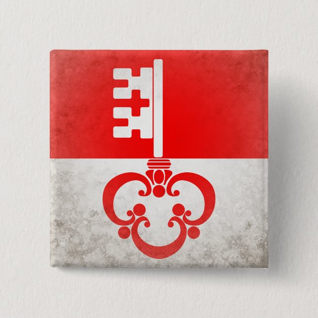 Obwalden 15 Cm Square Badge (Front)