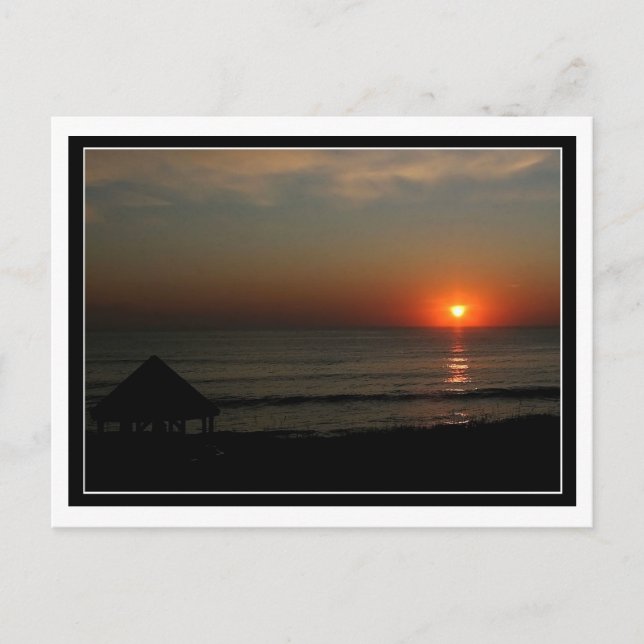 OBX Beach Sunrise Postcard (Front)