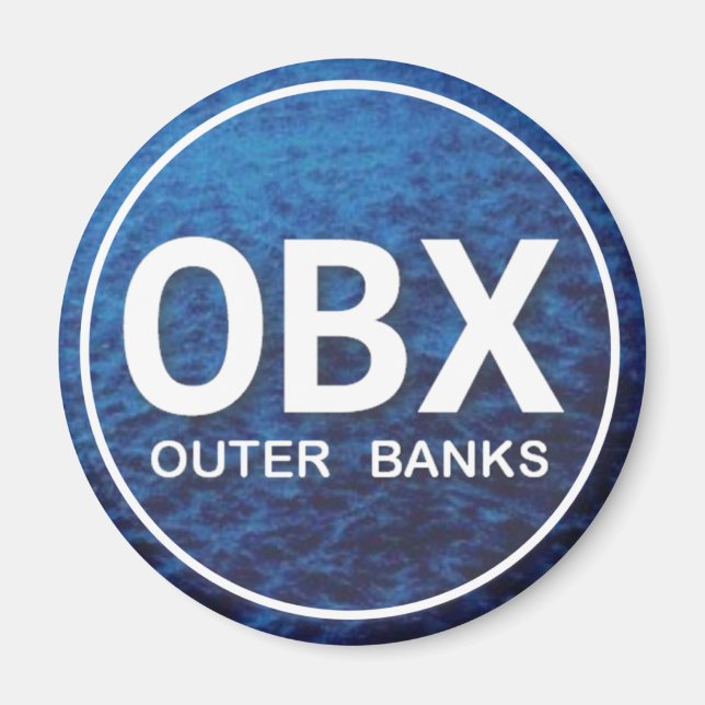 OBX Beach Tag Magnet (Front)