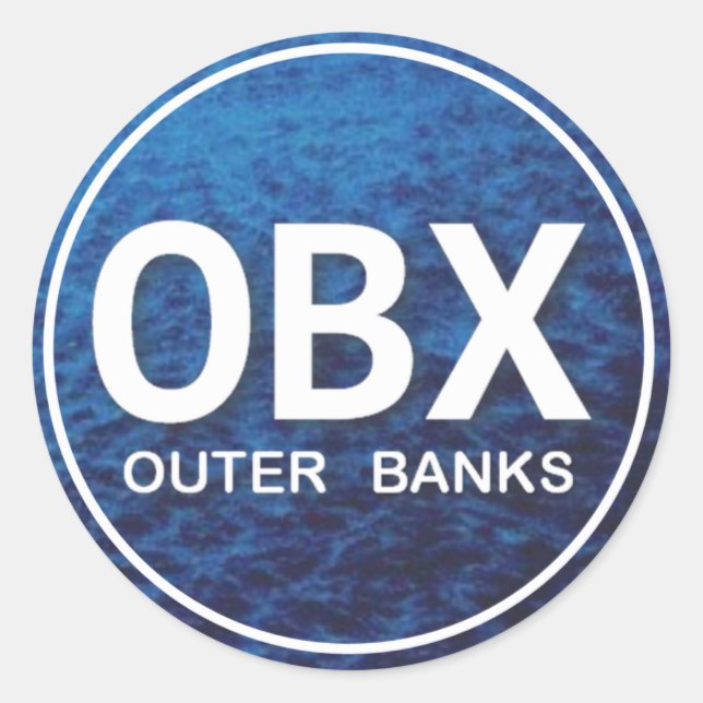 OBX Beach Tag Sticker (Front)