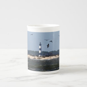 OBX Lighthouse Bone China Mug