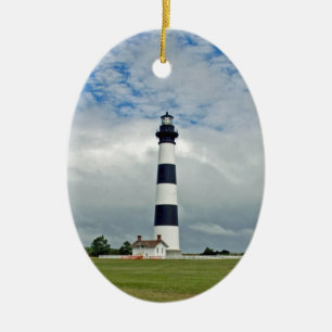 OBX Lighthouse Ceramic Tree Decoration
