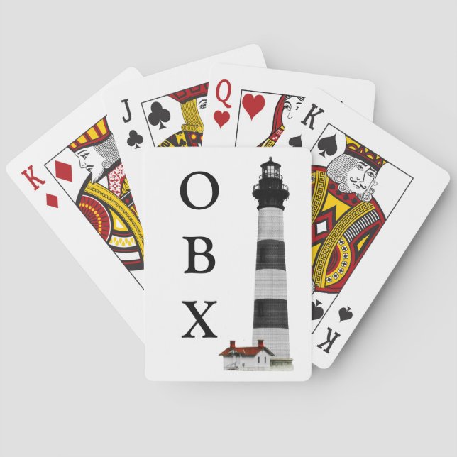 OBX Lighthouse  Playing Cards (Back)