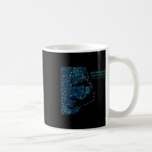Obx Nc Outer Banks Map Duck Corolla Beach Vacation Coffee Mug