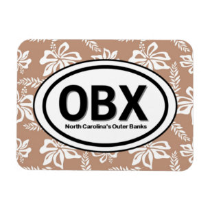 OBX Outer Banks NC Brown Magnet