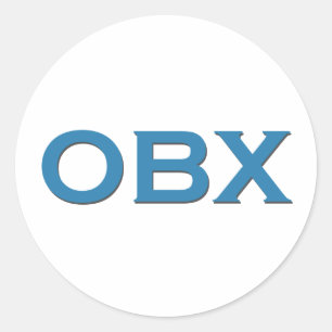 OBX (Outer Banks North Carolina) Classic Round Sticker