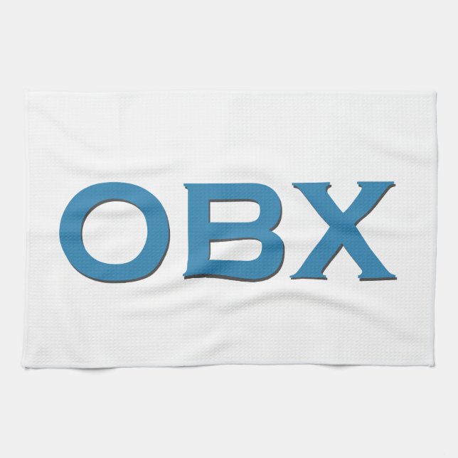 OBX (Outer Banks North Carolina) Tea Towel (Horizontal)