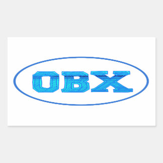OBX Outer Banks Rectangular Sticker