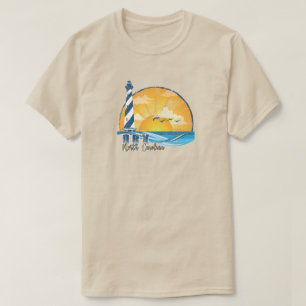 OBX Outer Banks Sunset Distressed T-Shirt