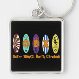 OBX Outer Banks Surf Board Keychain