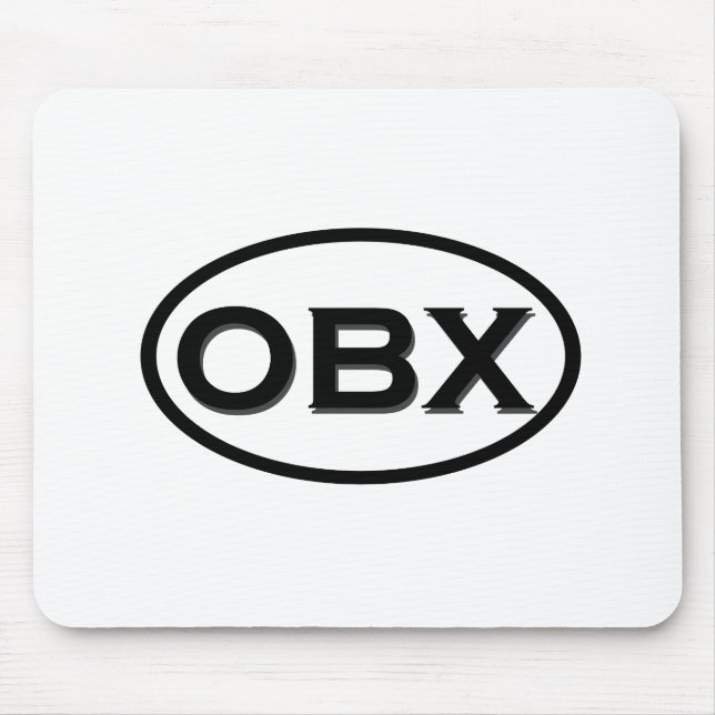 OBX Oval Logo Mouse Mat (Front)