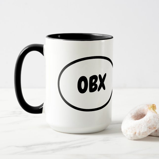 OBX Oval Mug (With Donut)