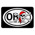 OBX Skull and Crossbones Pirate Magnet