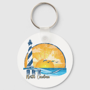 OBX Sunset distressed Key Ring