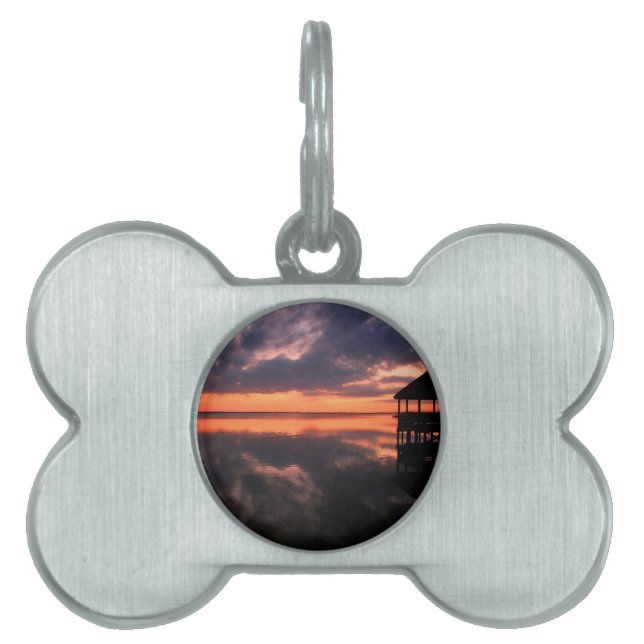 OBX Sunset Pet ID Tag (Front)