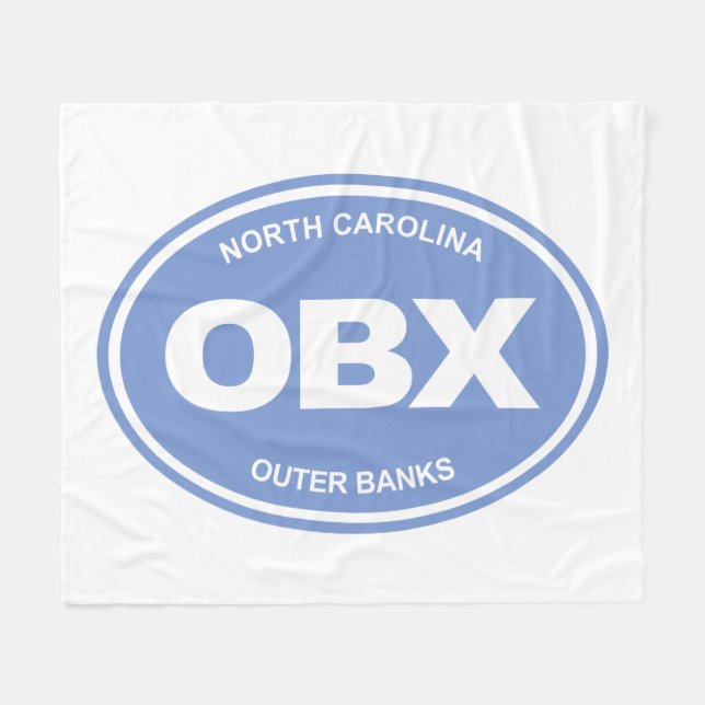 OBX (The Outer Banks) Fleece Blanket (Front (Horizontal))