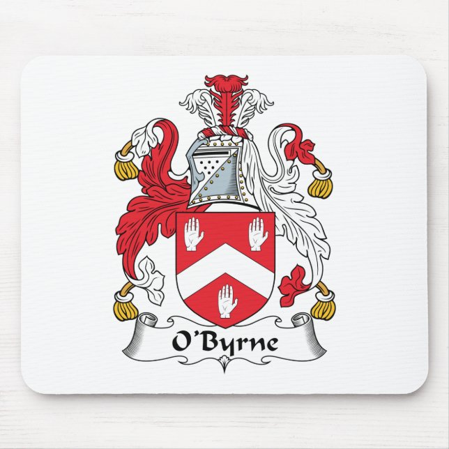 O'Byrne Family Crest Mouse Mat (Front)
