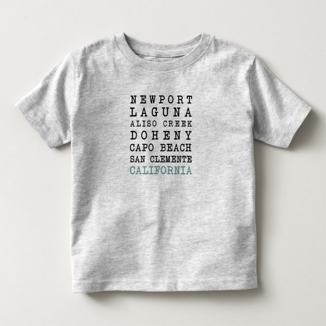 OC Beaches Baby Tee (Front)