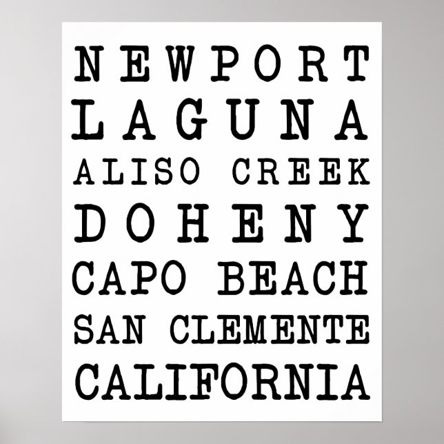 OC Beaches Poster (Front)