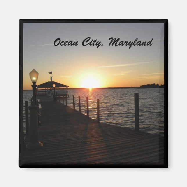 OC, MD gazebo sunset Magnet (Front)