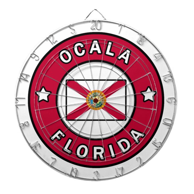 Ocala Florida Dartboard (Front)