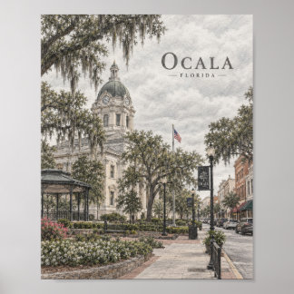 Ocala Florida Historic Poster #093