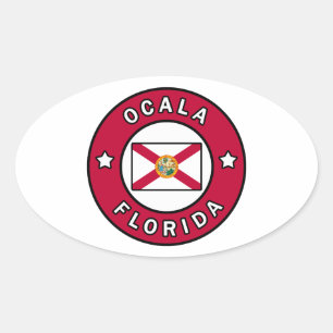 Ocala Florida Oval Sticker