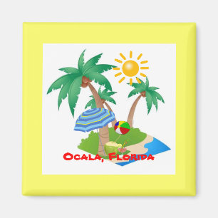 Ocala, Florida refrigerator magnet template