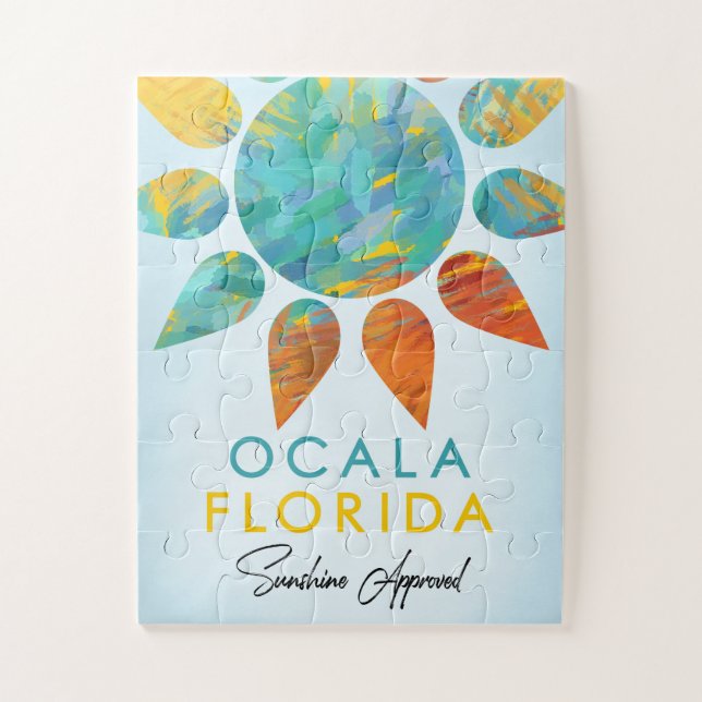 Ocala Florida Sunshine Travel Jigsaw Puzzle (Vertical)
