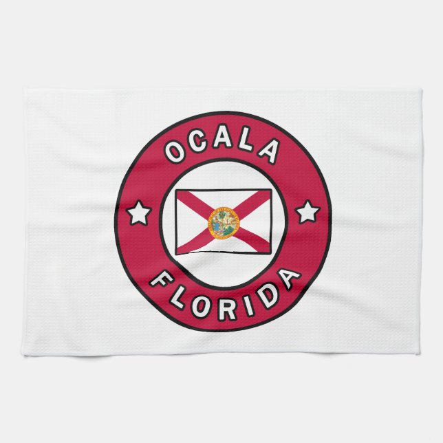 Ocala Florida Tea Towel (Horizontal)
