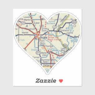 Ocala Florida Vintage Map