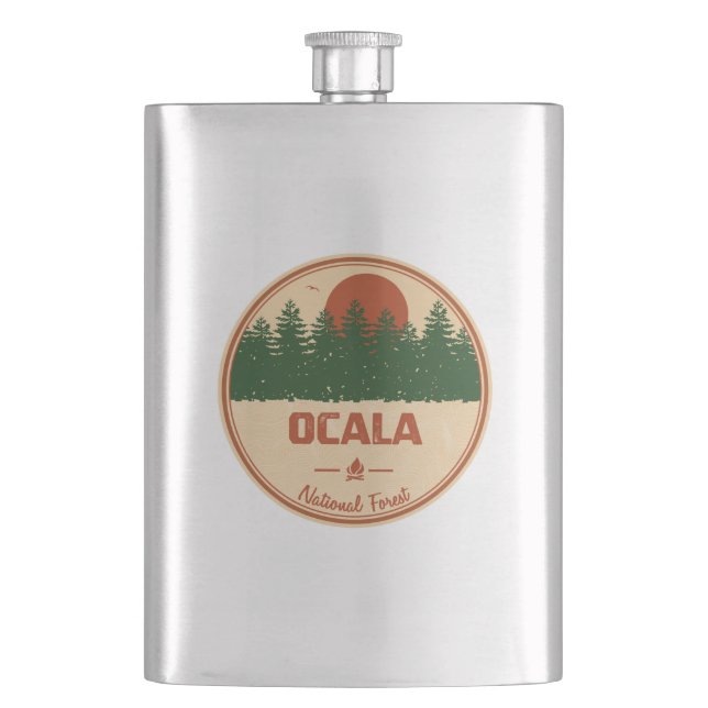 Ocala National Forest Hip Flask (Front)