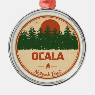 Ocala National Forest Metal Tree Decoration