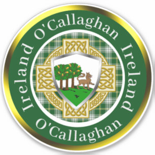O'Callaghan Irish Shield/Celtic Cross Personalised