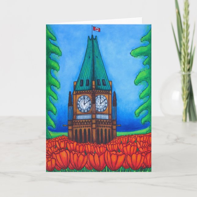 O'Canada Greeting Card (Front)