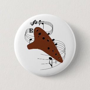 Ocarina 6 Cm Round Badge