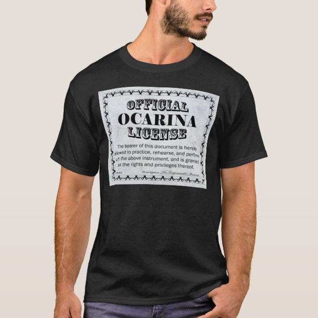 Ocarina License T-Shirt (Front)