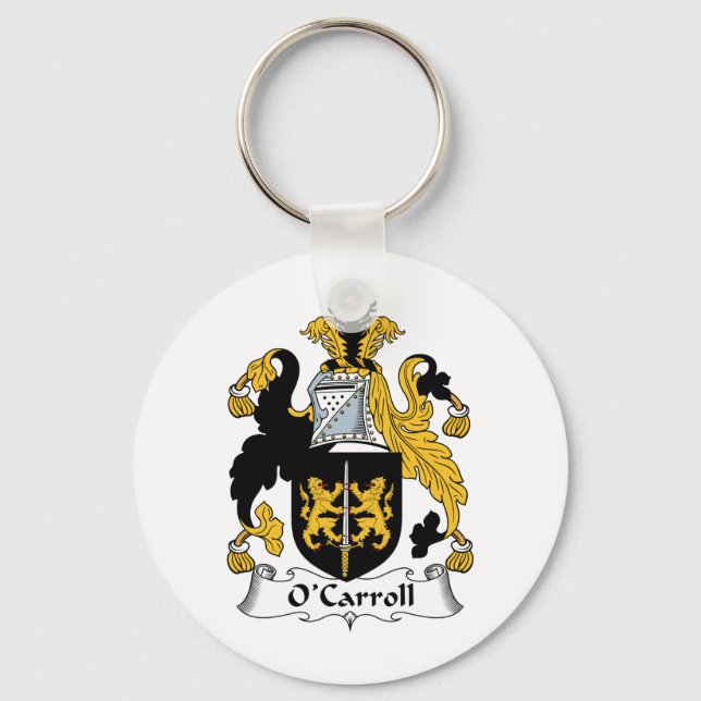 O'Carroll Family Crest Key Ring (Front)