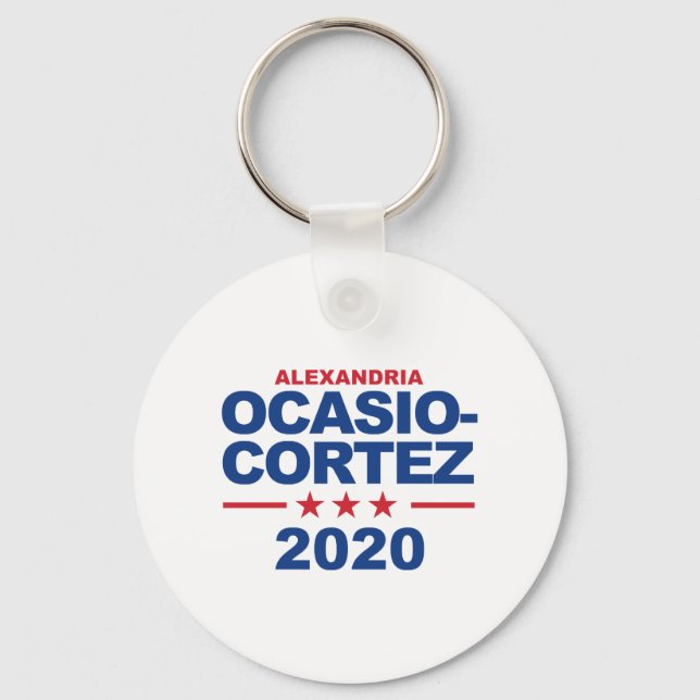 Ocasio-Cortez 2020 Key Ring (Front)