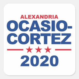 Ocasio-Cortez 2020 Square Sticker