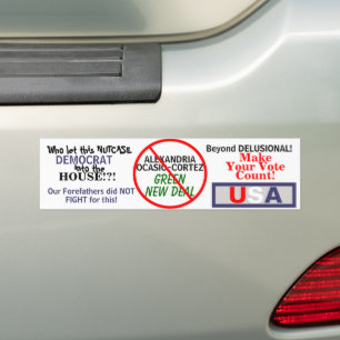 Ocasio-Cortez Green New Deal Bumper Sticker