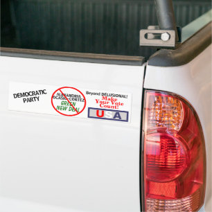 Ocasio-Cortez Green New Deal Democratics Bumper Sticker